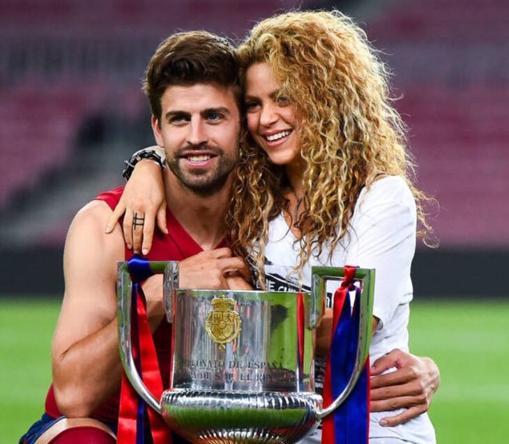 Shakira y Gerard Piqué en la final de la Copa del Mundo 2010