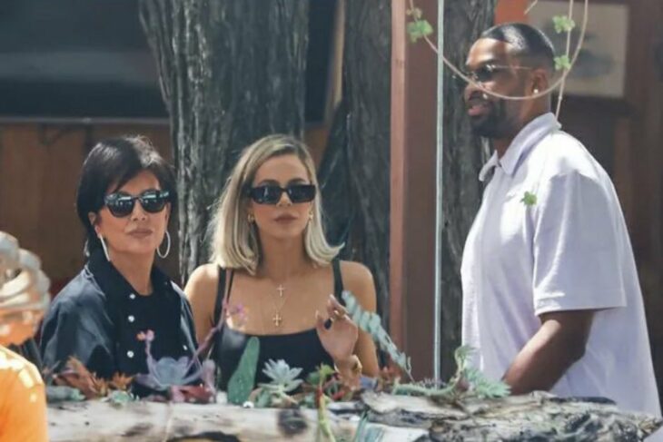 Khloe Kardashian, Kris Jenner y Tristan Thompson