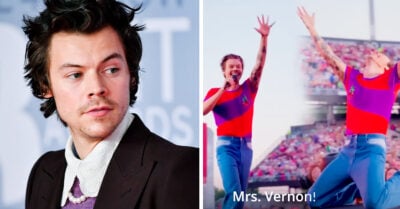 Harry Styles detuvo su concierto cuando vio a su primera maestra y le dedicó una canción