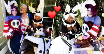¡Una mamá cool! Jamie Lee Curtis ofició la boda cosplay de su hija Ruby