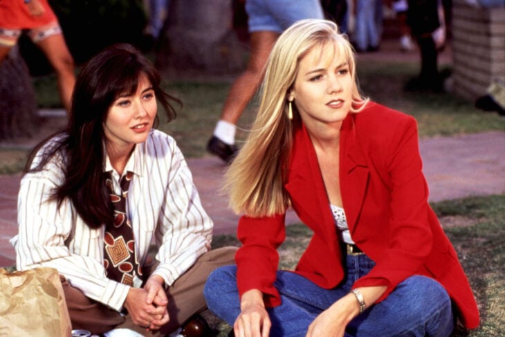 Jennie Garth y Shannen Doherty, en Beverly Hills 90210