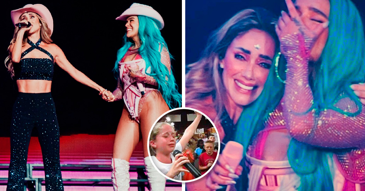 Anahí and Karol G sing ‘Sálvame’ in a live concert and shake the audience