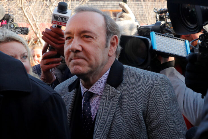 Kevin Spacey en 2019 durante un juicio por abuso sexual en su contra