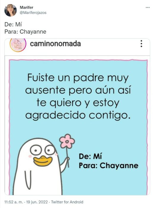 meme de una chica felicitando a Chayanne por el día del padre 