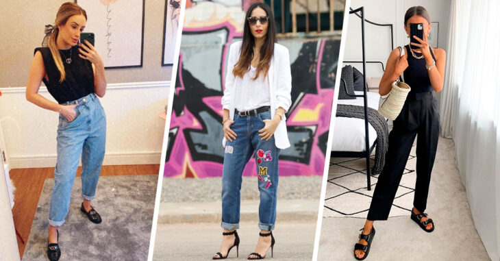 Zapatos perfectos para complementar tu 'look' con mom jeans