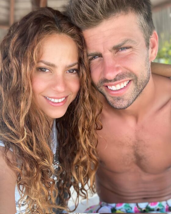 Fotografía de Shakira junto a Piqué 