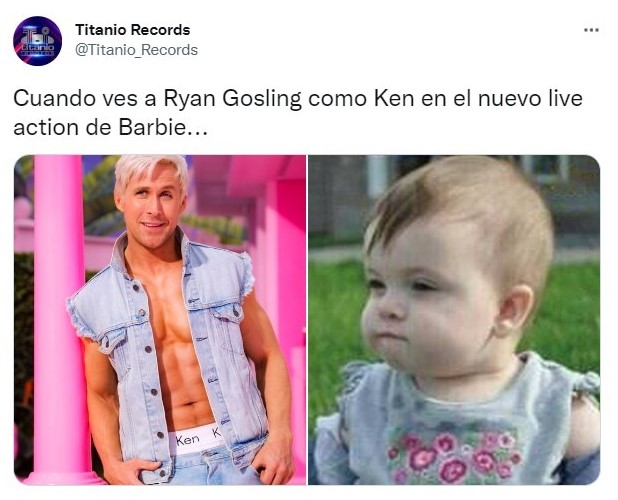 Tuit sobre Primer vistazo a Ryan Gosling como Ken en el live action de Barbie