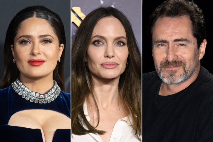 Salma Hayek-Angelina Jolie-Demián Bichir