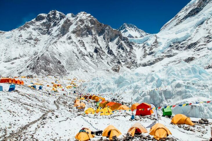 campamento en el everest