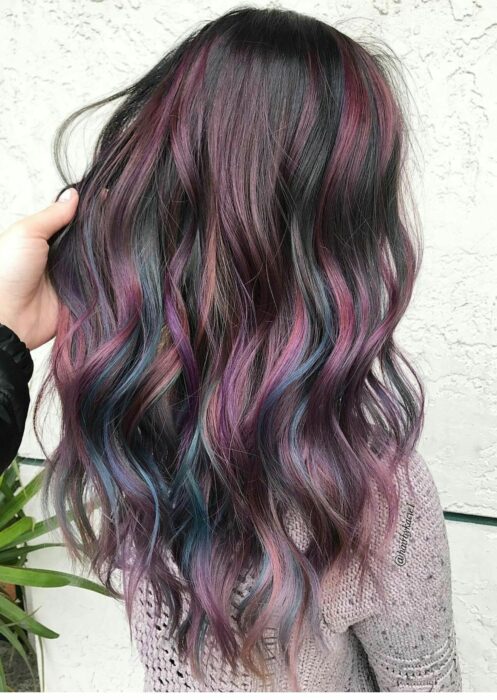 mechas de colores