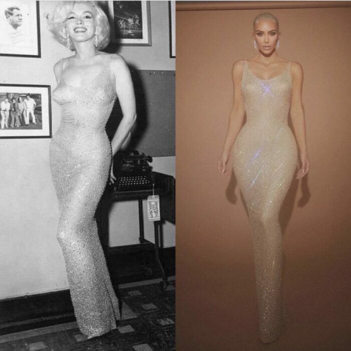 Marilyn Monroe y Kim Kardashian