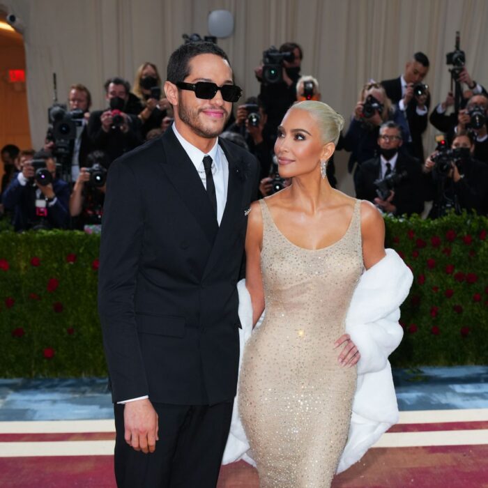 Kim Kardashian y Pete Davidson en la Met Gala 2022