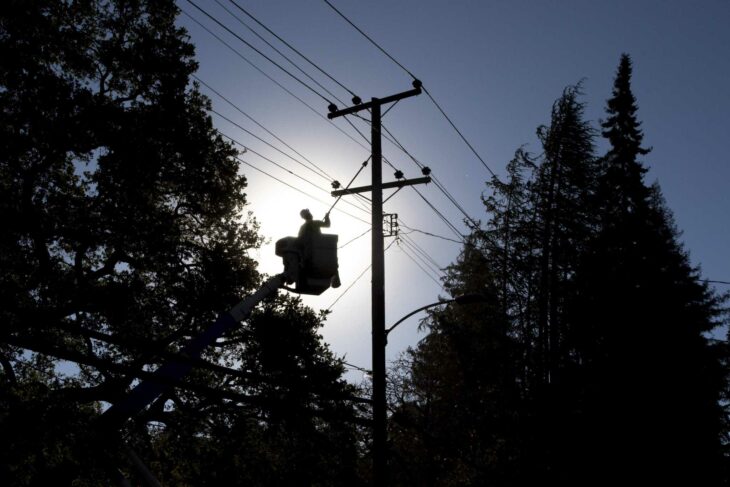 Empleado de electricidad en Canadá