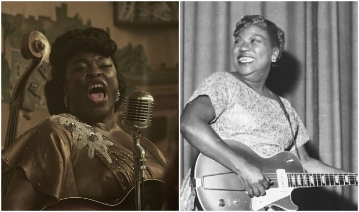 Yola Quartey como Sister Rosetta Tharpe ;¡Idénticos! Así se veían los personajes de 'Elvis' en la vida real