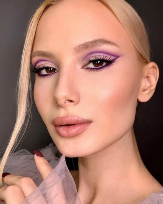 contraste rosa con lila ;13 Ideas para usar sombras lila y ser la reina del glamour