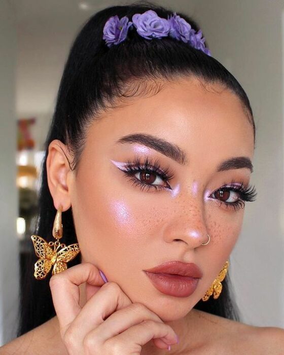 delineado lila ;13 Ideas para usar sombras lila y ser la reina del glamour