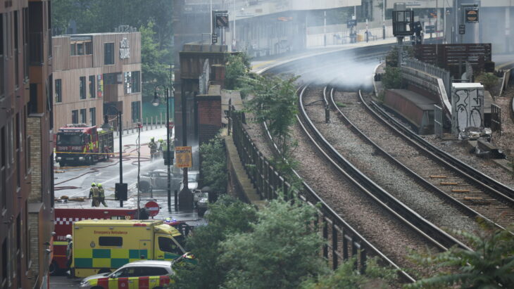 Vías del tren en Londres