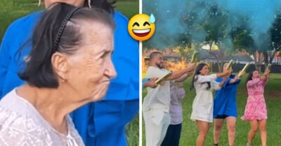 Ni lo disimuló: Abuelita no pudo ocultar su enojo al saber que su bisnieto sería niño