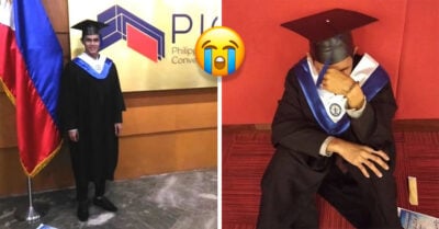 Chico se sienta a llorar en su graduación al ver que nadie de su familia asistió