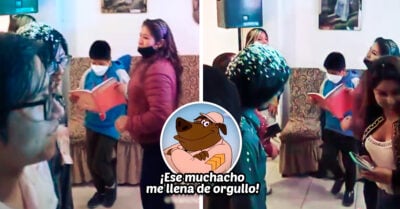 Fiestero pero responsable: niño se hace viral por estudiar mientras baila en una fiesta