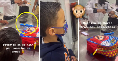 ¡Ah, caray! “Detienen” a niño en aeropuerto de México por llevar pistolas de juguete