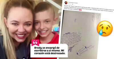 Mamá rompé en llanto al saber que los compañeros de su hijo no quisieron firmar su anuario