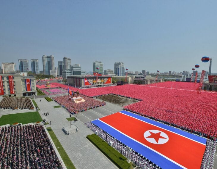 Desfile en Pyongyang, Corea del Norte 