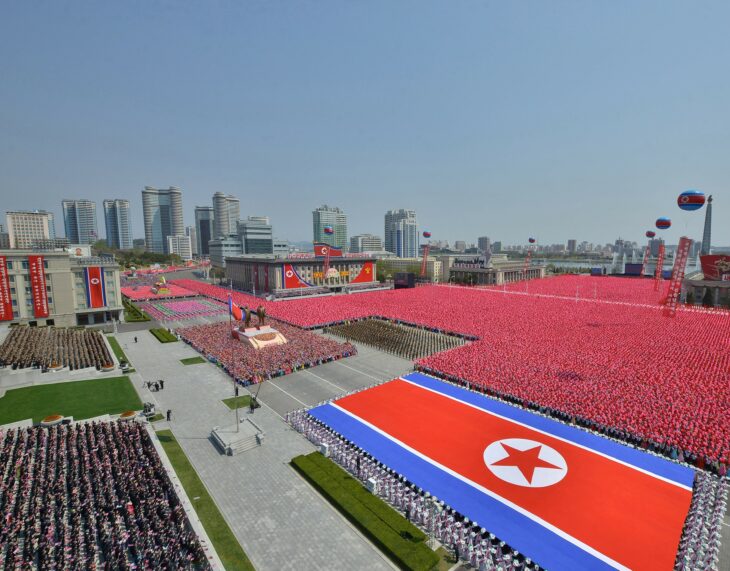 Parade in Pyongyang, North Korea 