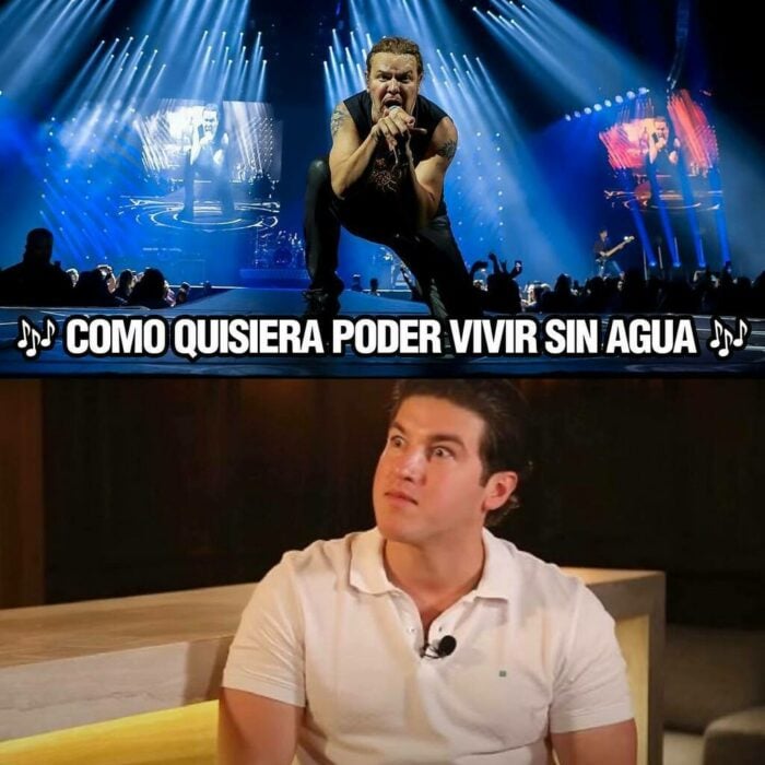 meme de maná en su concierto en Monterrey