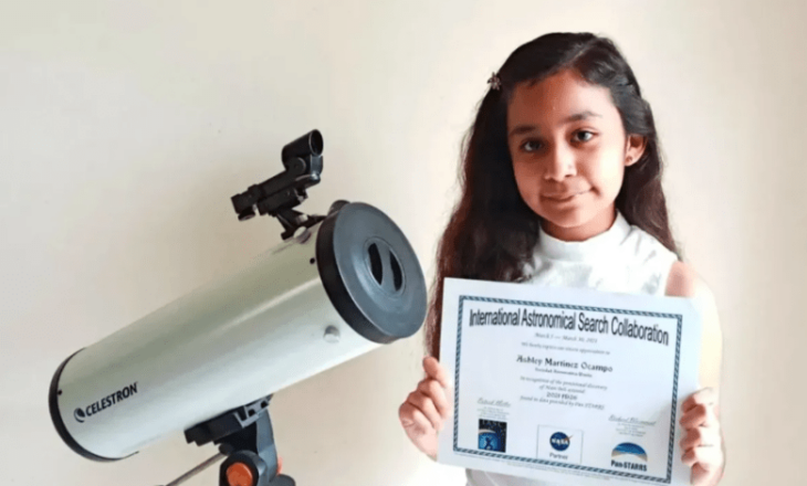 Ashley Martínez Ocampo, niña que descubrió un asteroide 