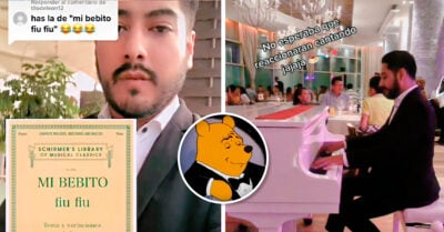 ¡Qué elegancia! Así reaccionaron los comensales cuando el pianista tocó ‘Mi bebito fiu fiu’