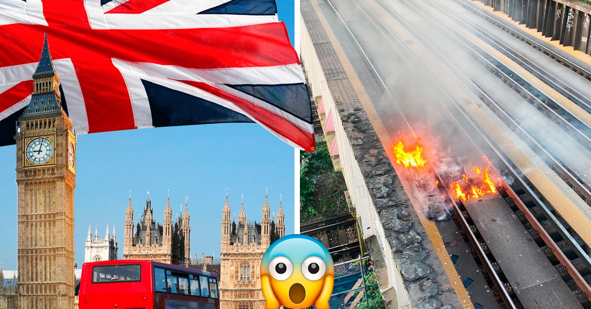 Train tracks catch fire in London due to high temperatures World