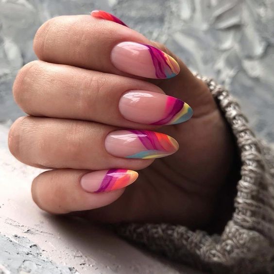 uñas de colores