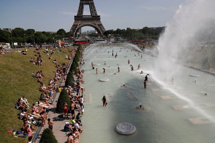 Ola de calor en París