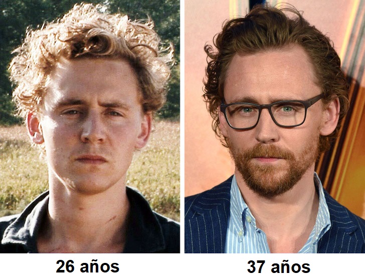 Tom Hiddleston antes y después
