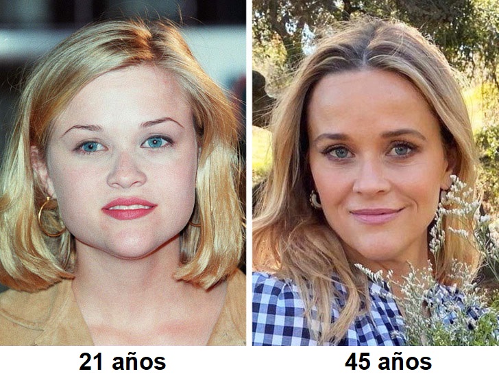Reese Witherspoon antes y después
