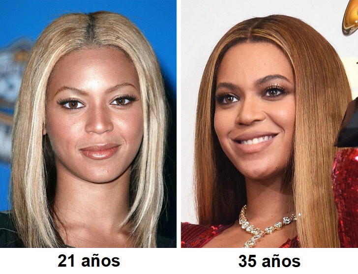 Beyoncé antes y después