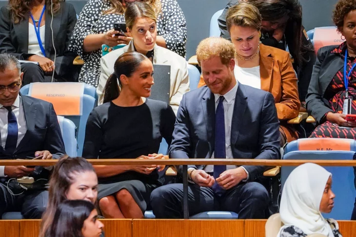 El príncipe Harry y Meghan Markle en asamblea de la ONU