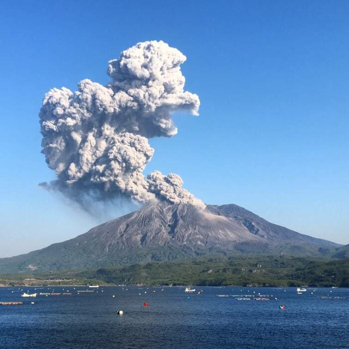 Volcán Sakurajima, Japón