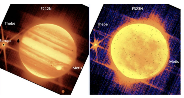 Imágenes de saturno captadas por el telescopio espacial de la NASA, James Webb