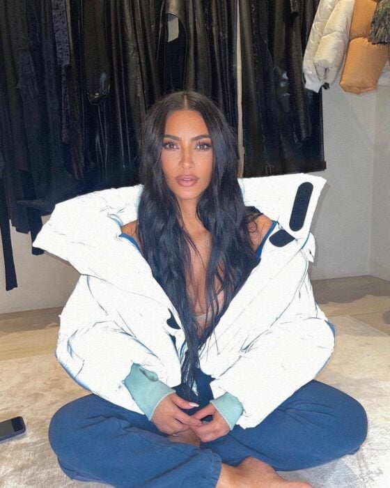 kardashian with white jacket
