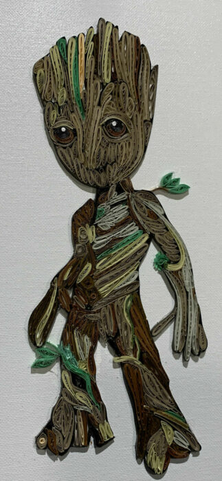 groot en paper quilling