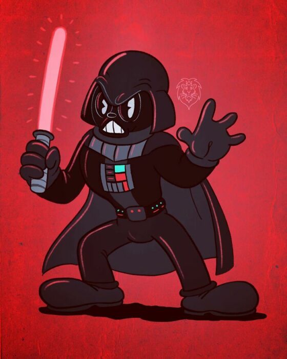 darth vader en rubber hose