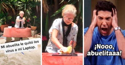 ¡Ay, abuelita! Señora lavó la laptop de su nieto porque escuchó que tenía “un virus”