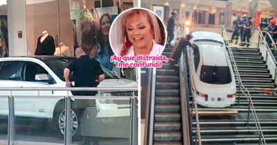 ¡¿Queeeé?! Abuelita se metió a un centro comercial con todo y su camioneta