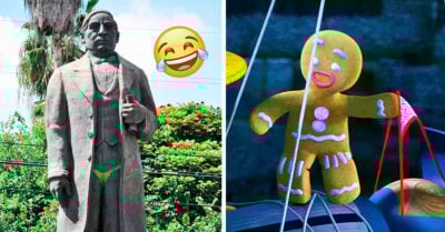 ¡Es una tanga! Alguien le pintó un calzón verde a un monumento de Benito Juárez