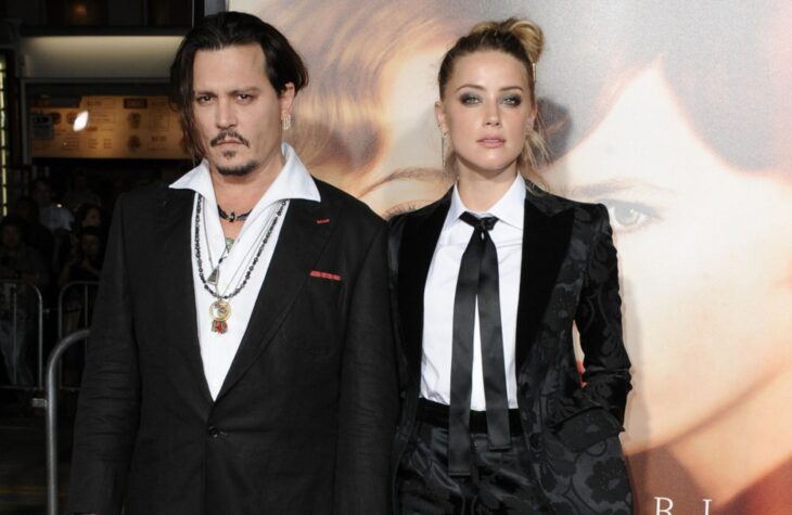 Foto de Johnny Depp junto a su exesposa Amber Heard