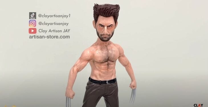 Wolverine ;Artista crea increíbles figuras de arcilla con personajes de la cultura pop