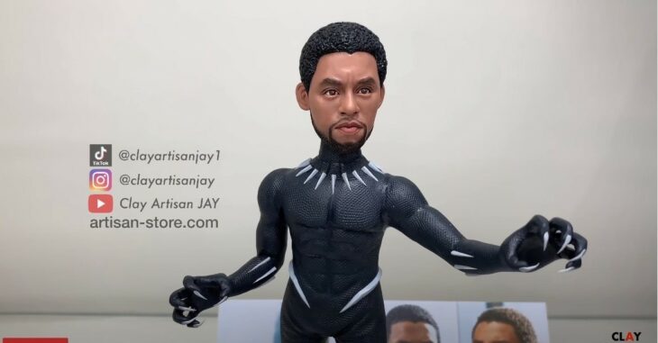 Black Panther ;Artista crea increíbles figuras de arcilla con personajes de la cultura pop