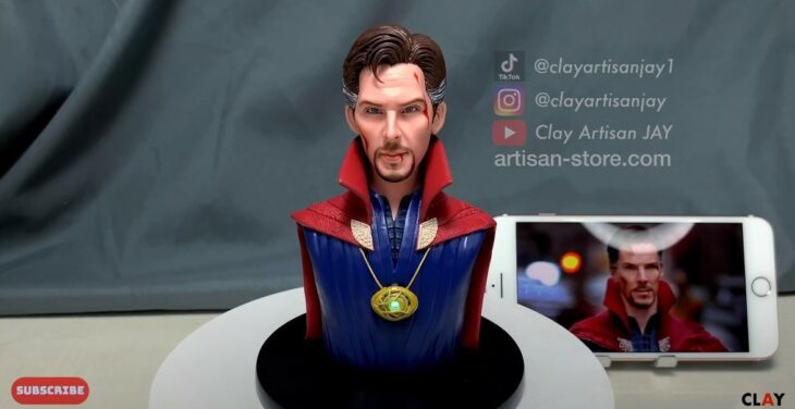 Dr. Strange ;Artista crea increíbles figuras de arcilla con personajes de la cultura pop